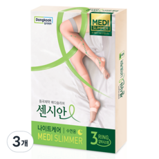 센시안 동국제약 나이트케어 의료기기 수면용 다리 압박밴드 PINK, 3개, 허벅지형