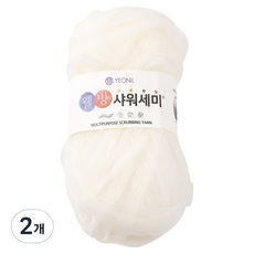 YEONIL 健康沐浴刷編織線, 02 象牙白