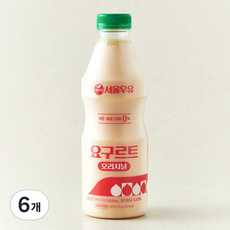 서울우유 요구르트, 6개, 1개입, 750ml
