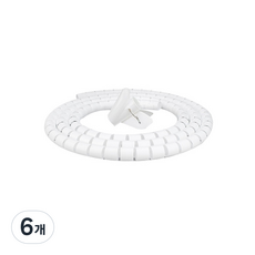 Ilsangjabhwa 日常雜貨 神奇電線保護套 2m, 白色, 6個