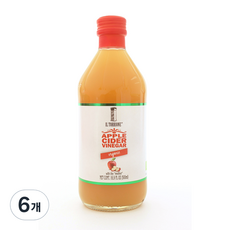 유기농 사과식초, 500ml, 6개