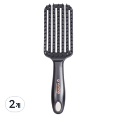vunina All-in-one順髮梳 中(22.5 x 6 cm), 黑色, 2個