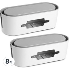 Market Plan 簡約圓形延長線收納盒, 8個