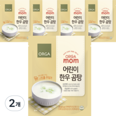 ORGA mom 無鈉兒童韓牛牛骨湯 5入, 韓牛, 1250g, 2個