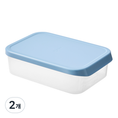 실리만 아이스웨이 실리콘 냉동용기 아이스블루 WSK7104, 2개, 800ml