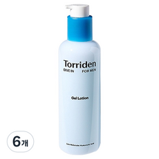 토리든 다이브인 포맨 저분자 히알루론산 젤 로션, 200ml, 6개