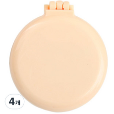 Rosae 馬卡龍小熊與兔子氣墊鏡梳, 透明米色, 4個