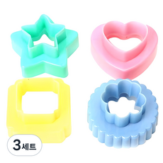 Eco Yanghaeng 粉彩造型模具 4入, 混合顏色, 3套