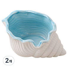 KODACHIEF 실내 보관 트레이 재떨이 소라 라지 15.5 x 10 x 7.2 cm, 혼합색상, 2개