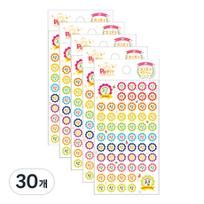 쁘띠팬시 한글상장 칭찬스티커 DA5285, 혼합색상, 30개