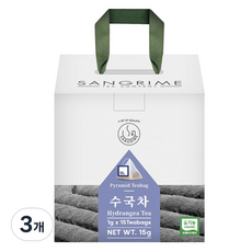 산그리메 유기농 수국차 삼각티백 선물용패키지, 15개입, 3개, 1g