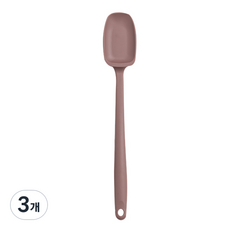 키친팩토리 파스텔 실리콘 미니볶음스푼, 밀크코코아, 3개