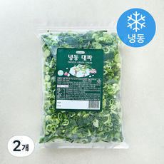웰프레쉬 국내산 대파 (냉동), 2개, 1kg