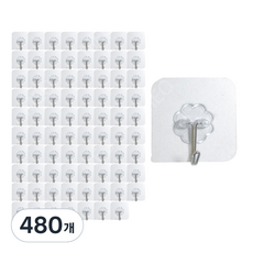 MEO 魔術掛鉤, 透明, 480個