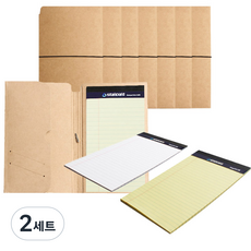 스탠다드 2000 크라프트 패드폴리오 미니 8p + 리갈패드 미니 8p, 랜덤 발송, 2세트