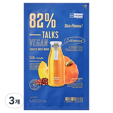 미샤 톡스 비건 착즙 시트 마스크 스킨피트니스, 1개입, 3개