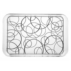 tescoma 長方托盤, 圓圈 + 透明色, 1個