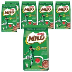 MILO 美祿 經典原味補充包900g*6包, 巧克力麥芽飲品，活力營養，全家共享, 900g, 1入, 6袋