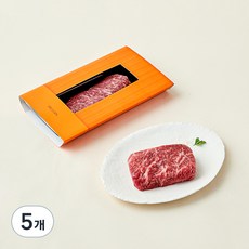 설로인 한우 1++(8)등급 채끝등심 구이용 (냉장), 200g, 5개