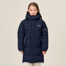 YALE KIDS 青少年兒童款 拱形標誌 可拆式連帽 長版羽絨外套 YJCTJPD43162