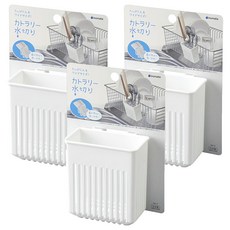 inomata 餐具瀝水架 寬尺寸, 1組, 白色