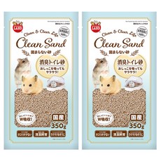 MARUKAN MK珪藻消臭鼠砂, 350g, 2包