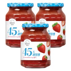 복음자리 45도 과일잼 딸기, 350g, 3개
