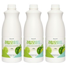 엔칸토 라임모히또 음료베이스, 1.8kg, 3개