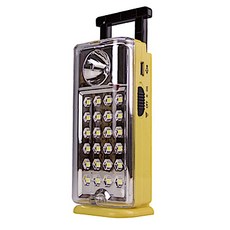 MAX STAR 太星電工 夜巡俠彩色LED充電式照明燈 超輕量 手提/壁掛兩用, 1個, 黃色