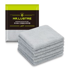 미스터러스터 투페이스 왁스타월 40 x 40 cm, 그레이, 6개