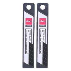 델리 커터칼날 10p 대형 78000, 블랙, 2개