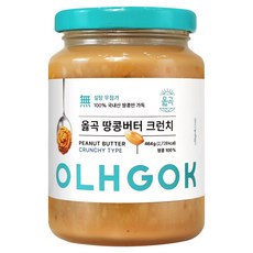 옳곡 땅콩버터 크런치, 464g, 1개