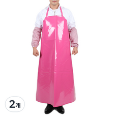雙面防水圍裙 L SF AV80, 粉紅色, 2個