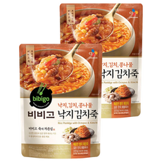 CJ bibigo 泡菜章魚粥, 450g, 2包
