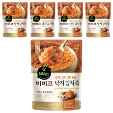 CJ bibigo 泡菜章魚粥, 450g, 5包