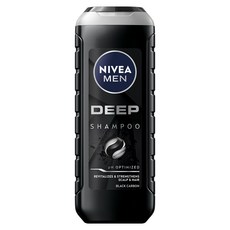 NIVEA 妮維雅 MEN 台灣公司貨 男士深極炭持久淨油洗髮精, 500ml, 1瓶