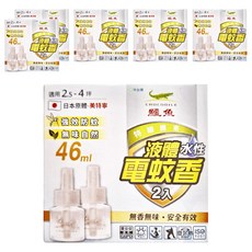 鱷魚 水性液體電蚊液 46ml 2瓶, 6盒