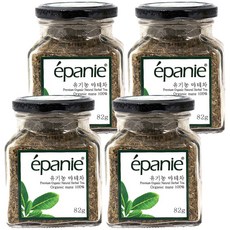 에빠니 유기농 마테 허브차 병, 82g, 4개, 1개입