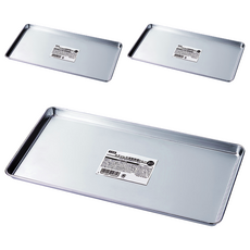 日本 echo 不鏽鋼方型托盤 3個, 1組, 銀色