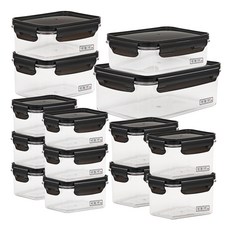 LIFE n 透明可堆疊模組化密封容器 470ml x 6p + 580ml x 4p + 740ml + 930ml + 1100ml + 2200ml 套組, 470ml x 6p + 580ml x 4p + 740ml + 930ml+ 1100ml + 2200ml, 1套