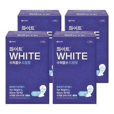 WHITE 超強吸收Dream Fit超長夜用衛生棉 蝶翼型 42公分 (16片x2包), 16片, 4包, 超長夜用型(42cm)