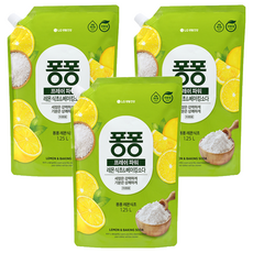 퐁퐁 프레시파워 레몬 식초 앤 베이킹소다, 3개, 1.25L