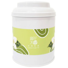 無藏茗茶 茉莉冷香綠茶三角茶包, 茶湯碧綠, 茉莉花清香, 立體茶袋, 3g, 10包, 1罐