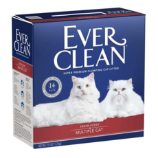 EVER CLEAN 藍鑽 強效結塊貓砂, 超強凝結無粉塵, 適合多貓家庭, 25磅/11.3kg, 強效抗菌, 1盒