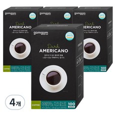 gomgom 深焙美式咖啡, 1g, 100入, 4個