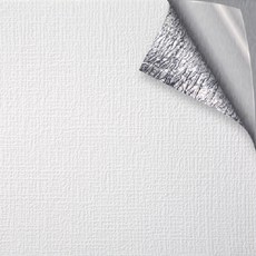 CUSHIONI 自黏式DIY室內裝潢絲質壁紙, 雪白色