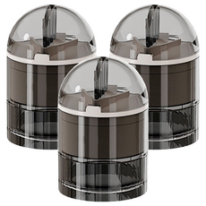 小麥購物 多功能隨身藥盒 L1268 透明灰, 3個