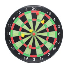 LATT LIV 塑料飛鏢盤+雌性飛鏢 6入組, 混色