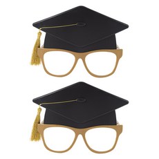 joyparty 學士帽畢業派對眼鏡, 2個, 混合色