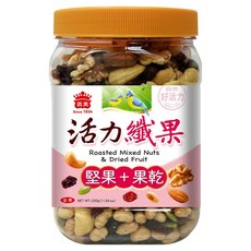 義美 活力纖果 堅果 + 果乾, 330g, 1罐